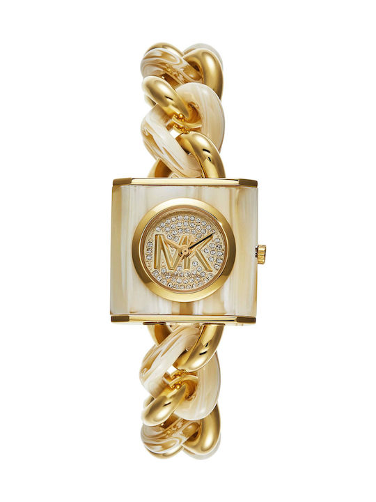 Michael Kors Chain Damen Uhr mit Rosa Metallarm...
