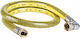 Flexible Gas Hose 1/2 Inch With Elbow 200 Cm