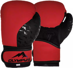 Olympus Sport Kinder Boxhandschuhe für Kampf Rot