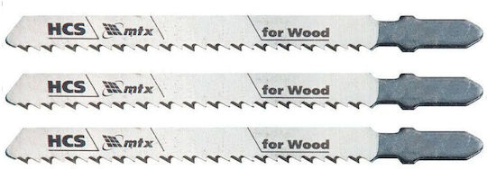 Mtx Set Jig Saw Blades Wood T101d 75mm 3 Pieces