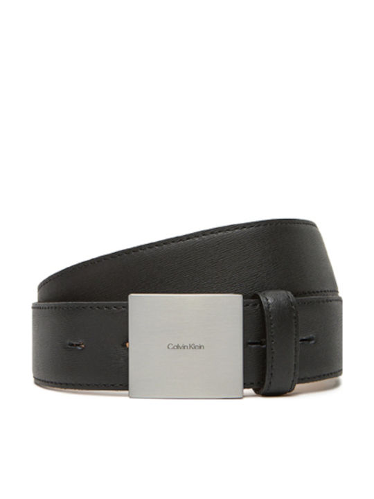 Calvin Klein Herren Gürtel Leder Schwarz