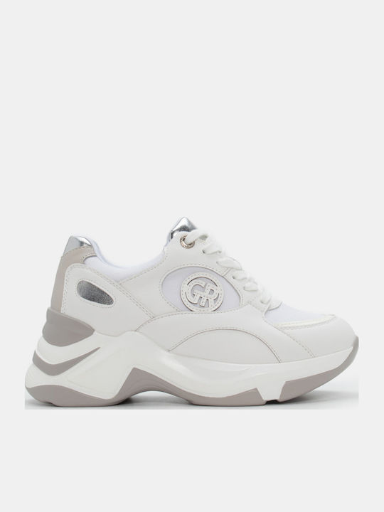 Luigi Flatforms Sneakers White
