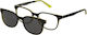 Solano Cl 50047c Black Plastic Prescription Glasses Polarized Clip-on Boys 47 Mm