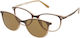 Solano Cl 90184a Ochelari de Vedere Femei Cu Polarizare Prindere Din Plastic Maro 51 Mm