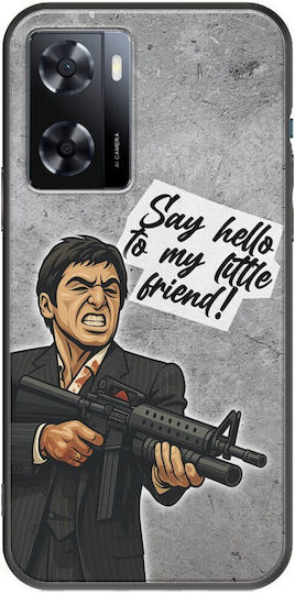 Epic Quotes Say Hello Oppo A57s Negru TPU Silicon