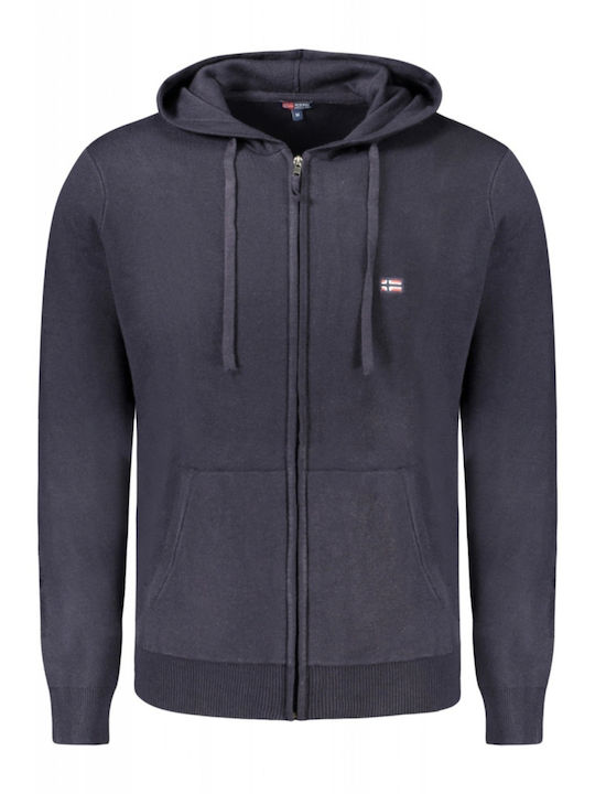 Φούτερ με Κουκούλα Navy Blue