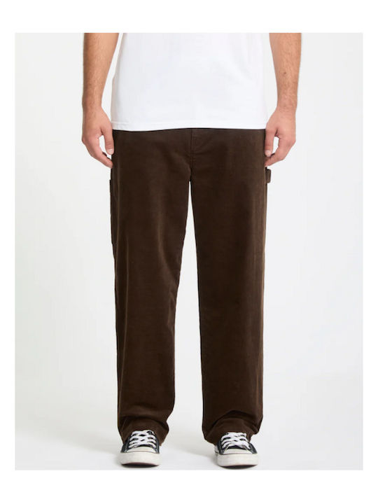 Παντελόνι σε Loose Εφαρμογή Brown Stone