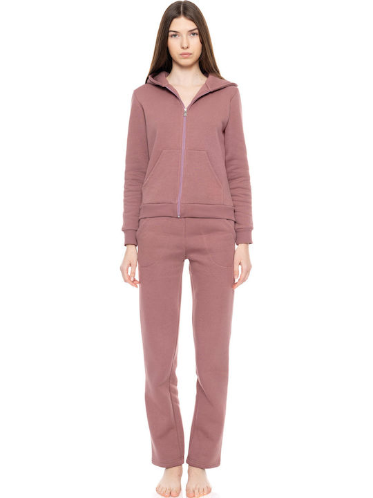 Pink Label Pink Label Damen Jogginghosen Rot