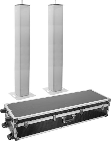 Plugger Tot200r Wh Set Set Adjustable Height Bases Moving Head Speaker White Lycra 106-195cm Flightcase Set Adjustable Height Bases Moving Head Speaker White Lycra 106-195cm
