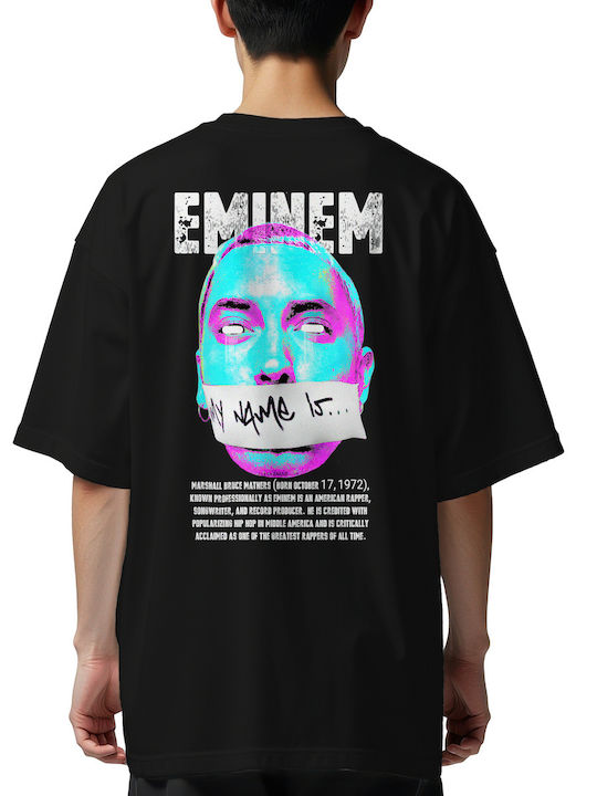 Оувърсайз Тениска Shady Pop Culture Черна