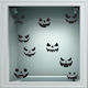 Αυτοκόλλητο Βιτρίνας - Halloween 32 (σετ 9 Φατσ...