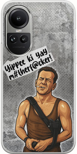 Epic Quotes Yippee Ki Yay Oppo Reno 10 Pro 5g Flexible TPU Transparent Silicone Mobile Phone Case