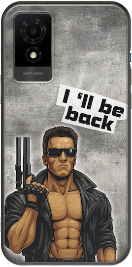 Epic Quotes I'll Be Back TCL 501 Черен TPU Силикон