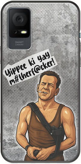 Epic Quotes Yippee Ki Yay TCL 408 Черен TPU Силикон