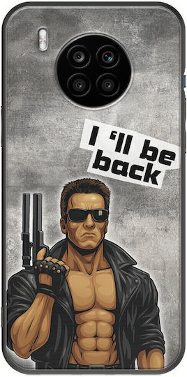 Epic Quotes I'll Be Back Honor 50 Lite Черен TPU Силикон