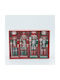 Hanging Nutcracker Ornament Multicolour 5x13cm Set 4pcs
