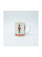 Eurolamp Set Christmas Mugs Ceramic White L44xW40xD28cm. 2pcs