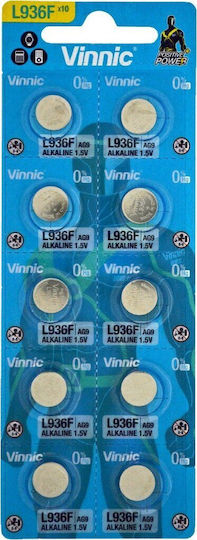 Vinnic L936 Ag9 Алкални Батерии За часовници SR45 / LR45 10бр