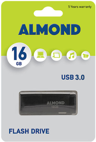 Almond Prime 16GB USB 3.0 Stick Schwarz
