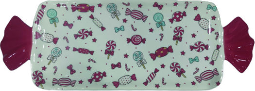 AGC Set Christmas Platters L35.5xW12.5xD1.7cm. 2pcs