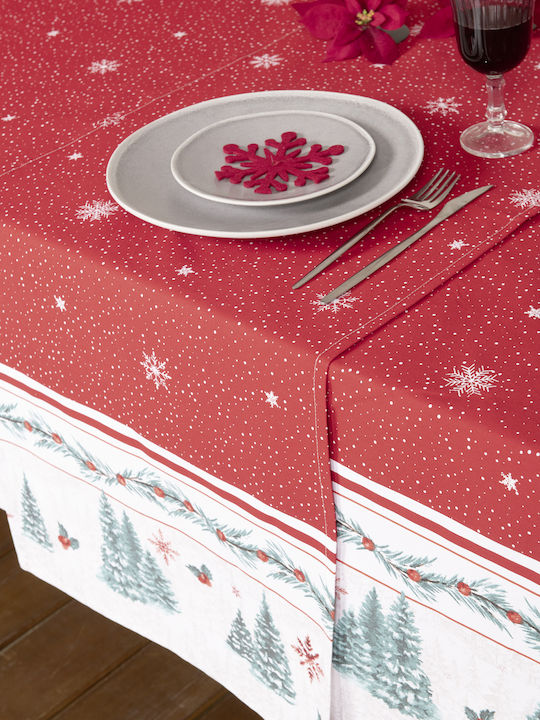 Nima North Pole Χριστουγεννιάτικο Τραπεζομάντηλο Υφασμάτινο Ράνερ Κόκκινο 140x45εκ.