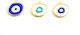 Metal Enamel Eye Motif 1*1.5cm 20pcs Str097 20 pcs
