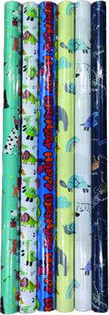 AGC Einwickelpapier für Geschenke Mehrfarbig 70x70cm. 6Stück