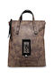 Women's Maxi Coffee Brown Backpack Bag
