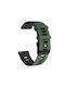 Dual Color Silicone Strap Huawei Watch GT 6 46mm GT 6 Pro 46mm Army Green Black