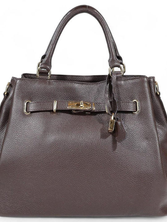 Passaggio Leather Кожена Дамска Чанта Тоут Ръчн...