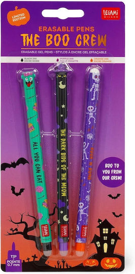 Legami Milano Erasable Pen Gel 0.7mm 3pcs The Boo Crew