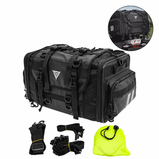 Motowolf Coadă sac Geantă moale pentru motocicletă Impermeabil 45lt în culoarea Negru