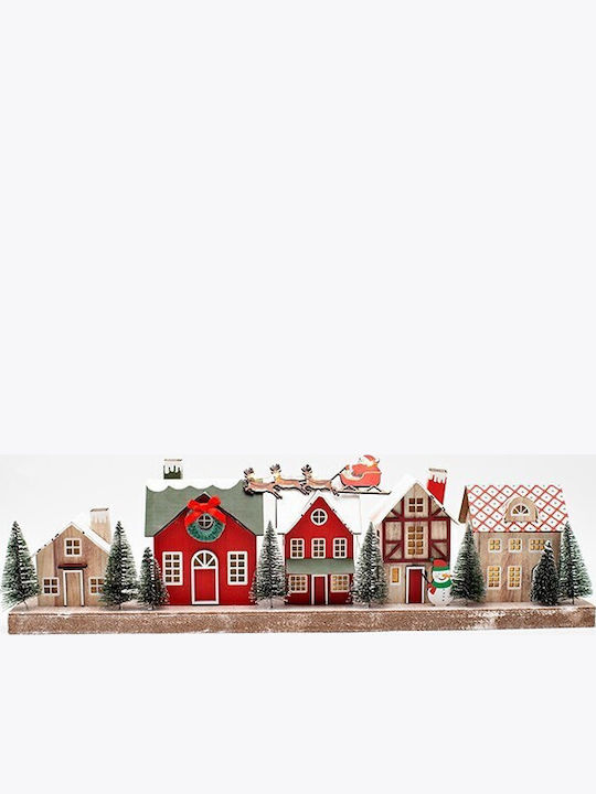 Christmas Illuminated Decorative House 50.8x15x9cm. 2pcs