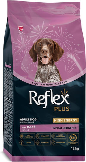 Reflex Plus 12kg Trockenfutter für erwachsene Hunde mittlerer & großer Rassen mit Rindfleisch