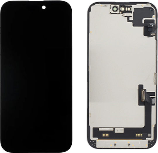 Apple Οθόνη με Μηχανισμό Αφής για iPhone 15 (Μαύρο)