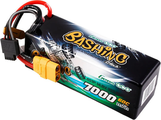 Gens Ace Bashing Μπαταρία Li-Po 14.8V 7000mAh 60C 4S XT60 για Τηλεκατευθυνόμενο