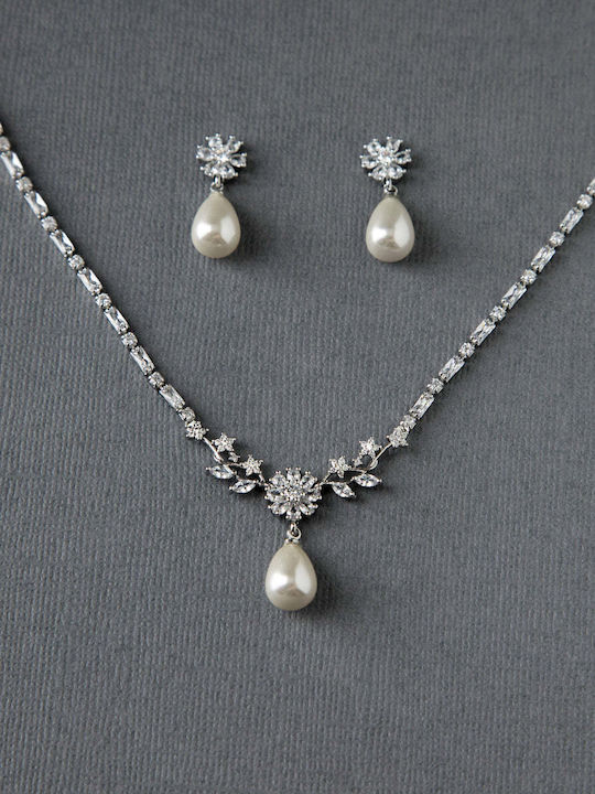 Schmuckset mit Perlen & Steinen