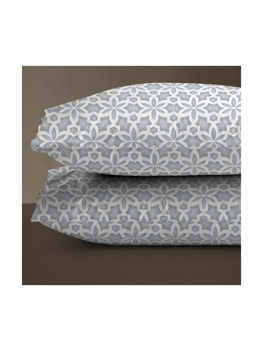 Isadore Lorraine Kissenbezug-Set Elegant-grey 50x70cm.
