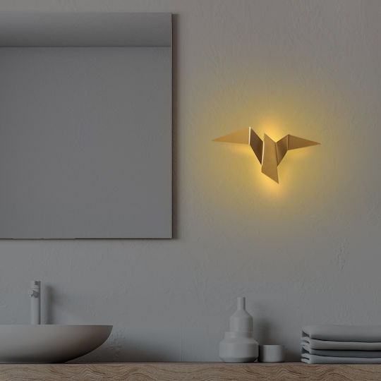 Aithrio Lumină De perete Auriu 7x3cm