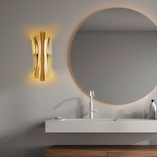 Aithrio Lumină De perete Auriu 17cm