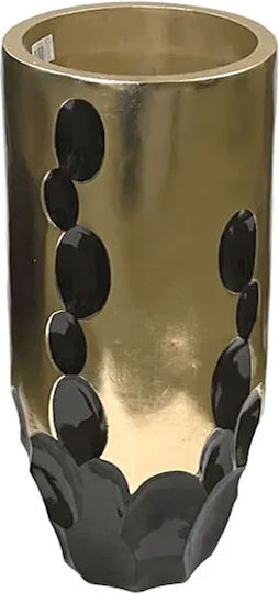Marhome Planter Fiberglass Black 33x33x70cm.