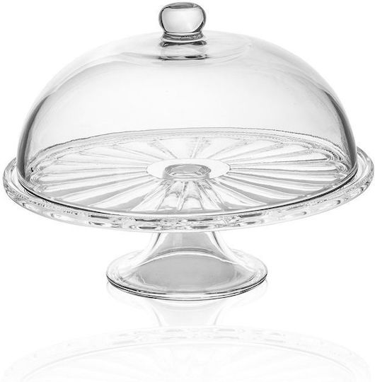 Aithrio Dekorative Platte Glas Transparent 1Stück 32x31x17cm