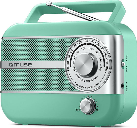 Muse M-056 Retro Tabletop Radio Electric Green