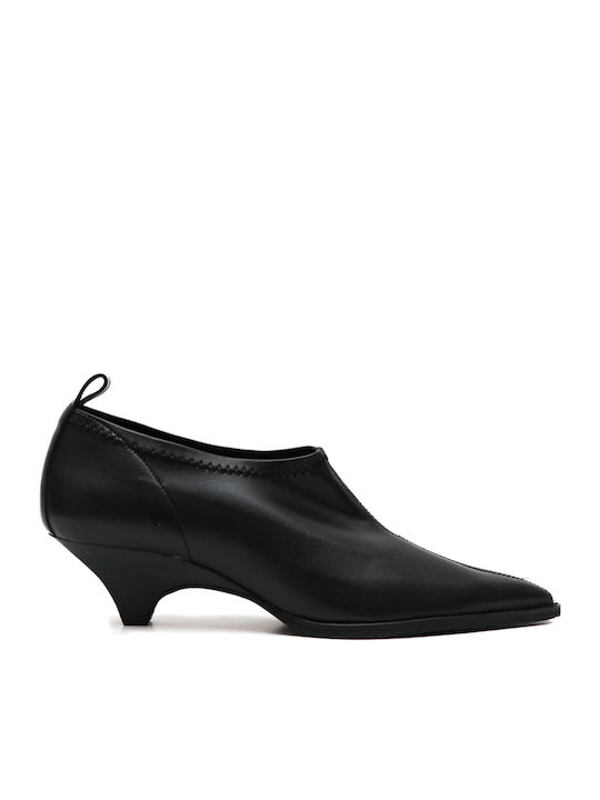 Leather Women's Ankle Boots Black