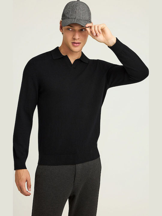 Polo Μπλούζα Μακρυμάνικη Black