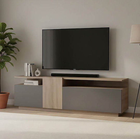 Vendora Επιδαπέδιο Sonoma-ανθρακί 150x29.5x46.3εκ.