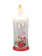 Lumânare Led Holly Christmas Glow 24 Cm Cadouri Moș Crăciun