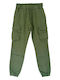 Hose Cargo Elastisch Khaki