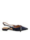 Leder Pumps Blau