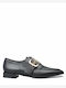 Leather Women's Loafers in Black Color